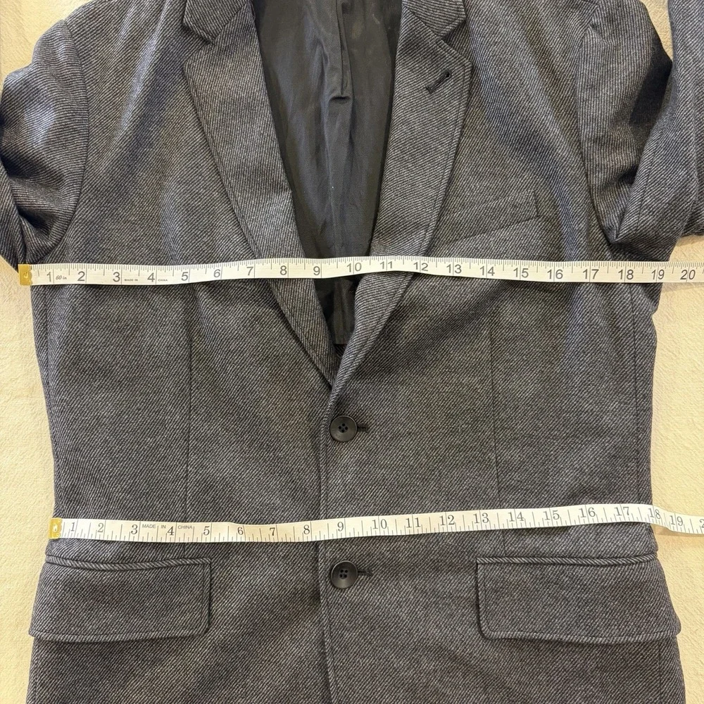 Rag & Bone Blazer 38 Gray Herringbone Virgin Wool Blend Unstructured Sport Coat